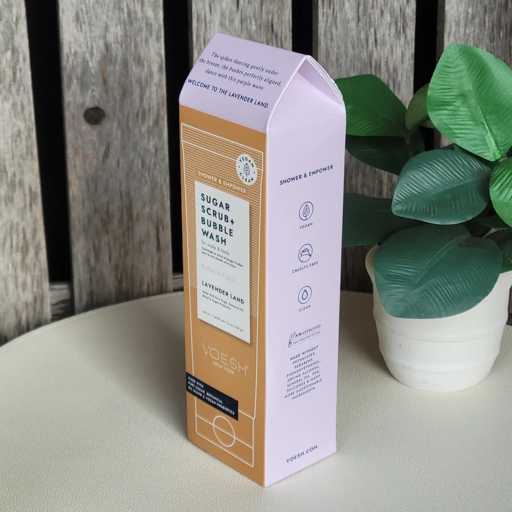 Voesh Lavender Land Sugar Scrub & Bubble Wash